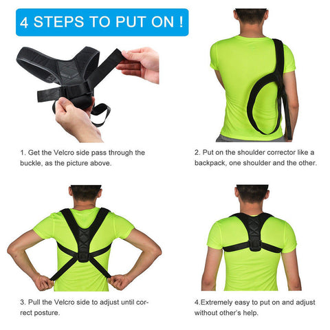 Posture Corrector Clavicle Support Brace for Women & Men Discreet