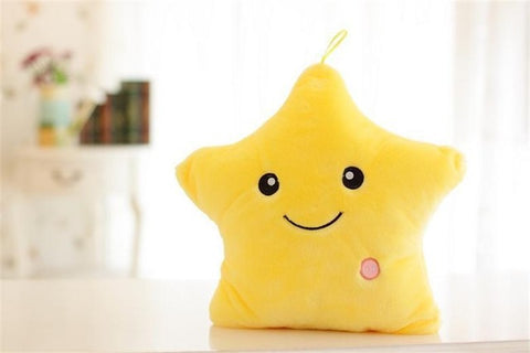 Glowing Star Pillow - For Kids Soft and Comfortable with LED Lights