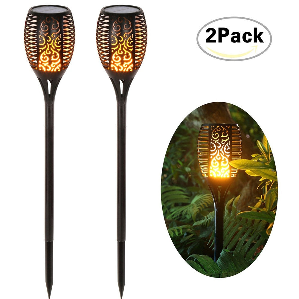 Solar Flame Flickering Lamp Torch