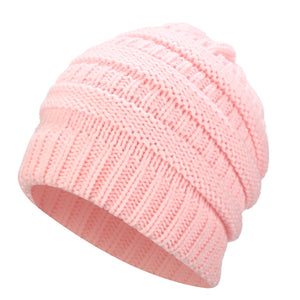 Ponytail Beanie Hat Knitted Stylish Hats For Ladies Fashion