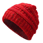 Ponytail Beanie Hat Knitted Stylish Hats For Ladies Fashion